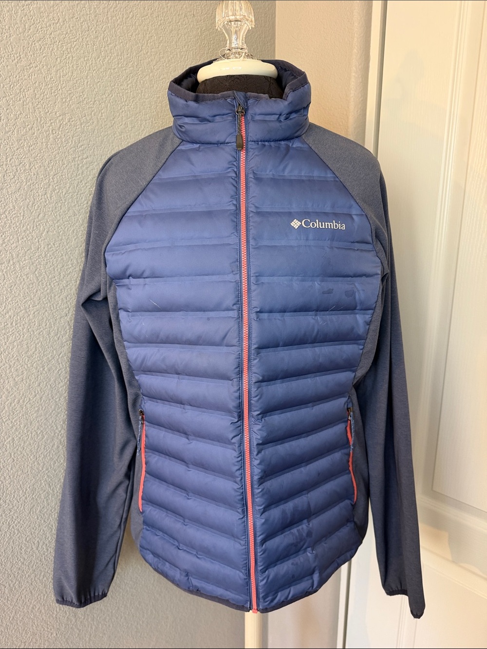 Columbia Women’s Flash Forward Hybrid Jacket, Bluebell/Nocturnal Size Large - Picture 2 of 13